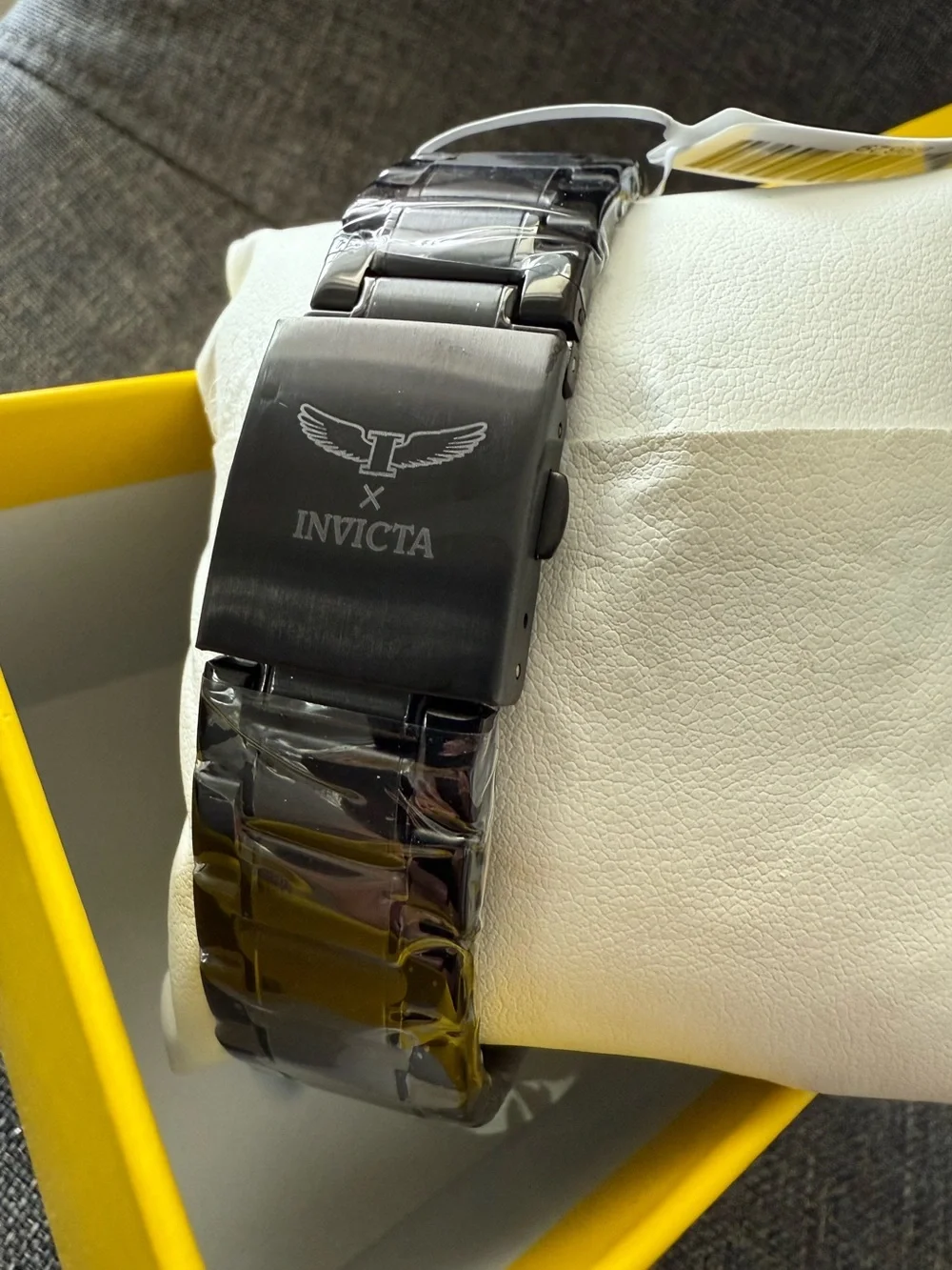 Invicta Black and Yellow Accent Men's Watch